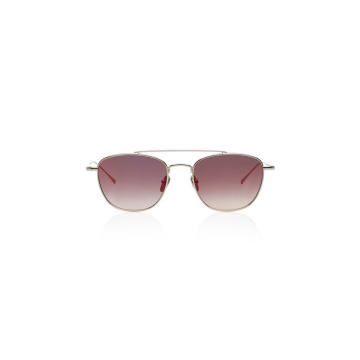 Romeo Aviator-Style Metal Sunglasses