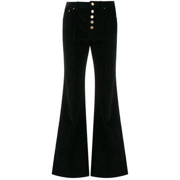 corduroy flared trousers