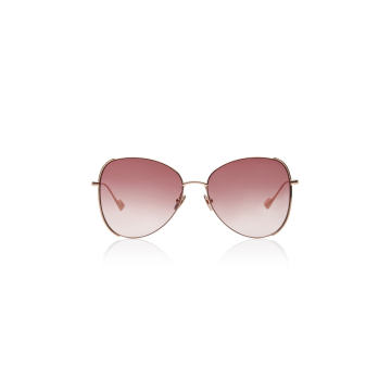 Pip Butterfly-Frame Metal Sunglasses