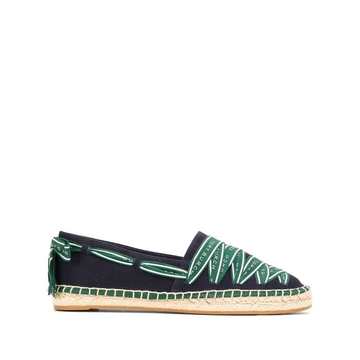 laced canvas espadrilles