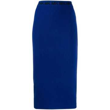 fitted midi skirt