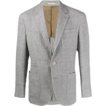 fitted single-breasted blazer