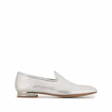 Ginebra crystal-heel loafers