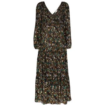 Brooke floral print cotton maxi dress