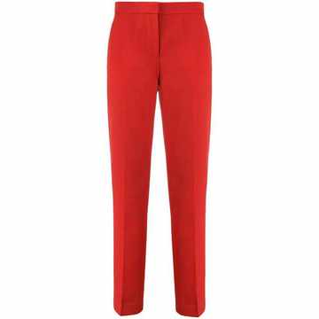 slim-fit tailored trousers