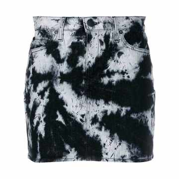 Good tie-dye denim skirt