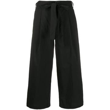 cropped wide leg trousers