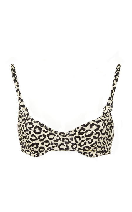 Eva Leopard-Print Bikini Top展示图