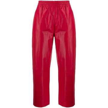 high rise cropped trousers