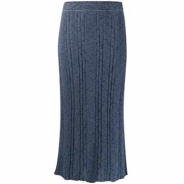 knitted midi skirt