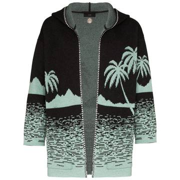 Point Dume Landscape virgin wool cardigan