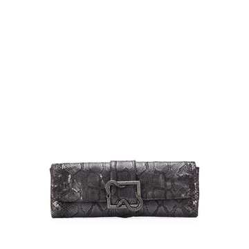 snake buckle clutch