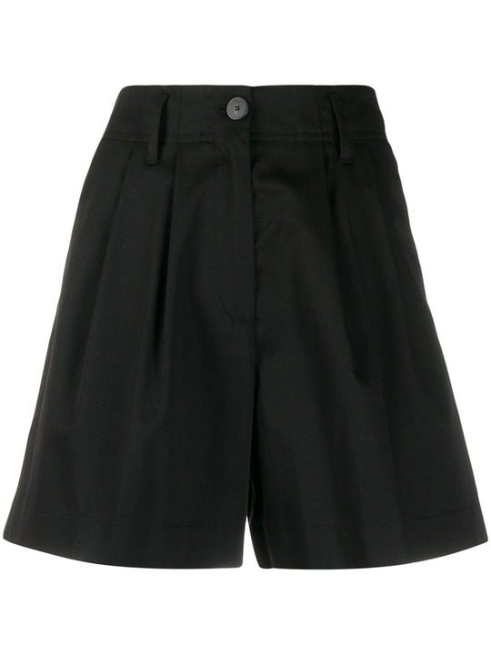 high-waisted tailored-style shorts展示图