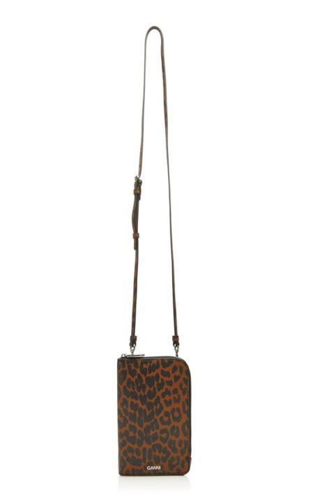 Leopard-Print Leather Crossbody Bag展示图