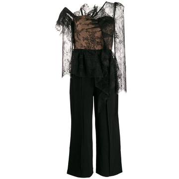 lace-panelled jumpsuit