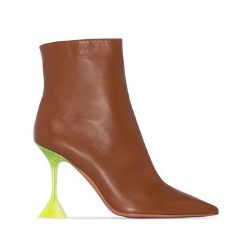 Brown Giorgia 95 plexi heel boots