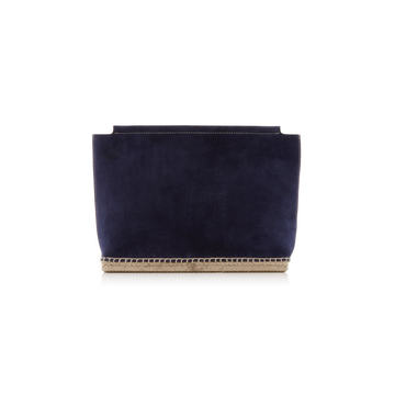 Espadrille Suede Clutch