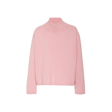 Wool-Cashmere Mock Neck Sweater