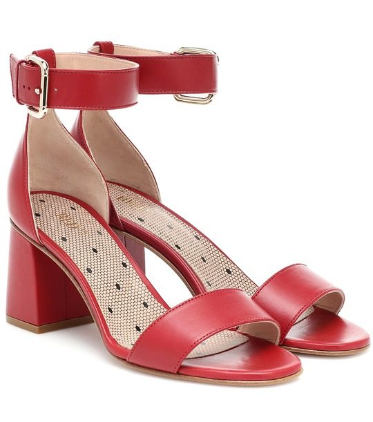 RED (V)皮革凉鞋展示图