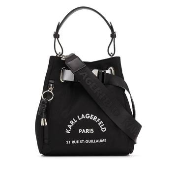 logo print bucket bag