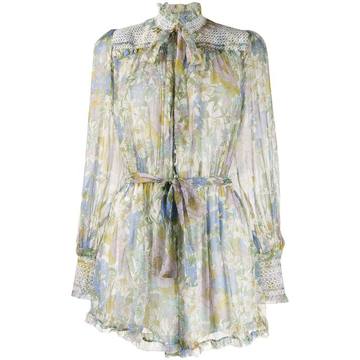 Super Eight silk playsuit