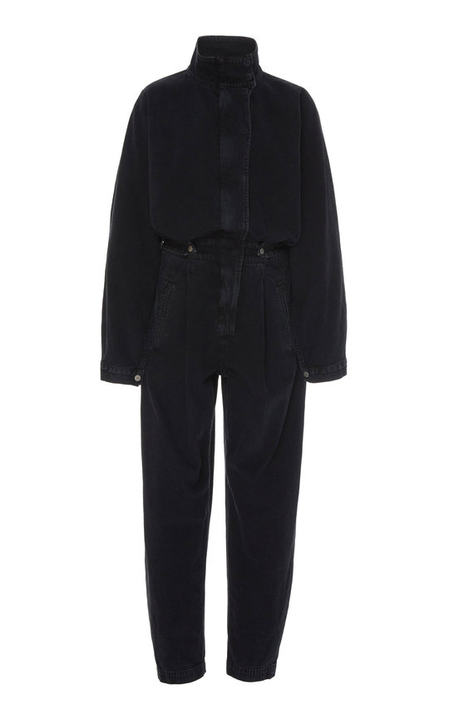 Denim Straight-Leg Jumpsuit展示图