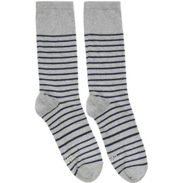 灰色 & 海军蓝 Lightweight 中筒袜