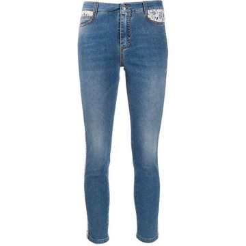 high rise cropped jeans