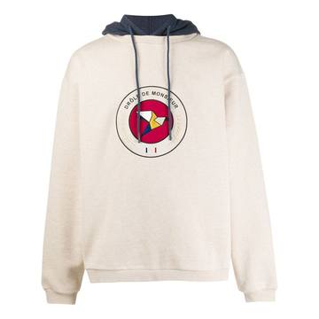 embroidered logo hoodie