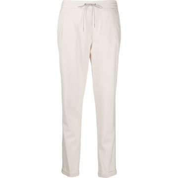 high rise straight leg trousers