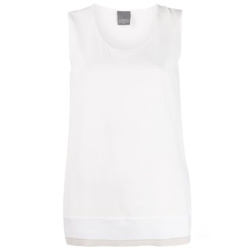 layered hem tank top