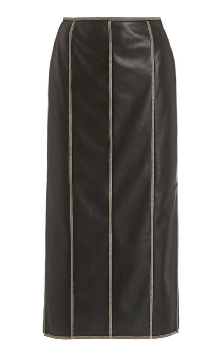 Jaz Faux Leather Maxi Skirt展示图