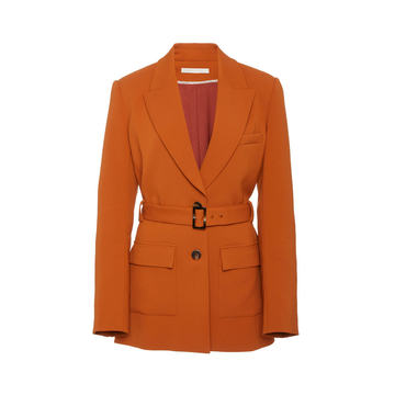 Nadia Satin Belted Blazer