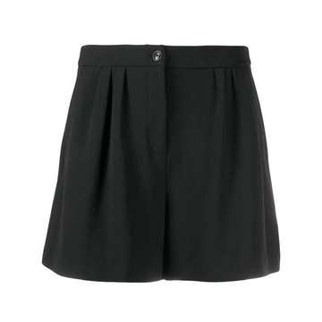 front-button mini skirt