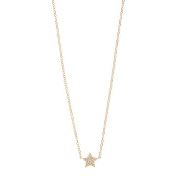 Star 14k Yellow-Gold Diamond Choker Necklace