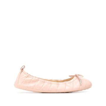 ruched ballerina shoes