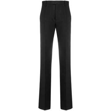 straight-leg tailored trousers