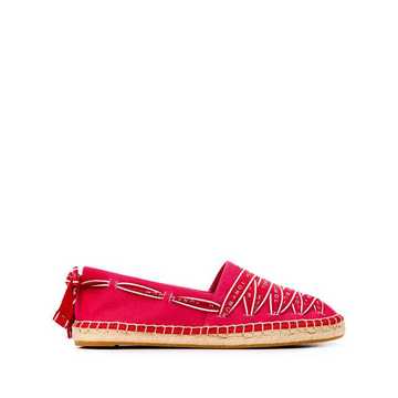 logo ribbon espadrilles