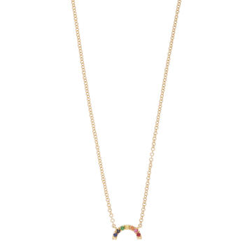 14k Rainbow Necklace