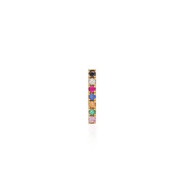 Rainbow 14K Yellow-Gold Diamond Single Stud Earring