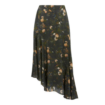 Rose Field Crepe Skirt