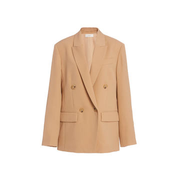 Twill Double-Breasted Blazer