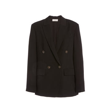 Twill Double-Breasted Blazer