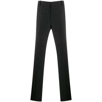 pinstripe tailored trousers