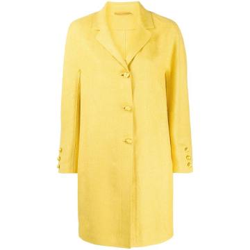 buttoned cocoon coat
