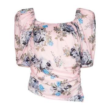 Guendelina pouf-sleeve top