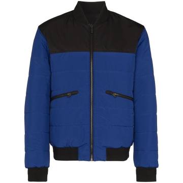 reversible quilted bomber jacket