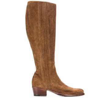 Yara textured knee-length boots
