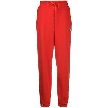 tonal logo print track trousers