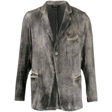 distressed effect blazer